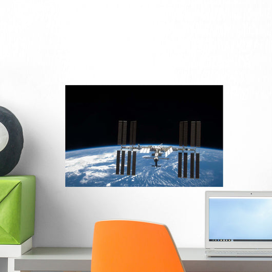 International Space Station Backdropped Wall Decal Design 19