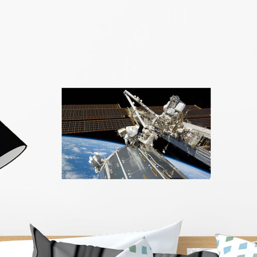 Astronauts Perform Series Tasks Wall Decal