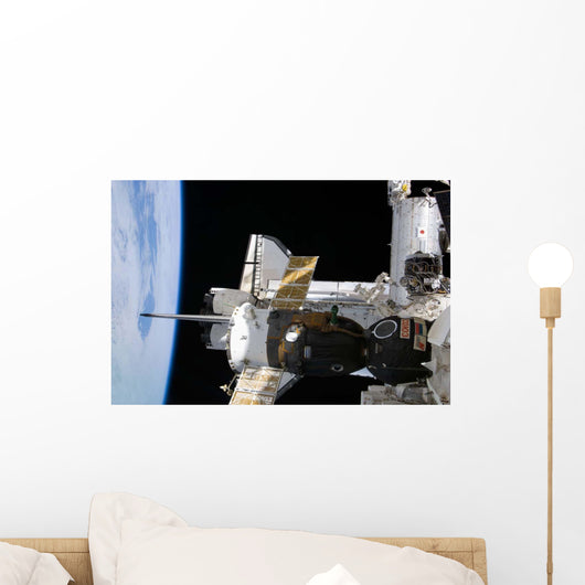 Docked Soyuz Spacecraft over Wall Decal