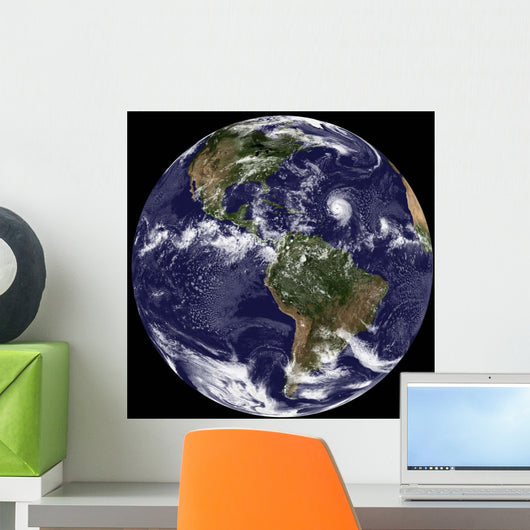 Full Earth Showing North Wall Decal Design 8