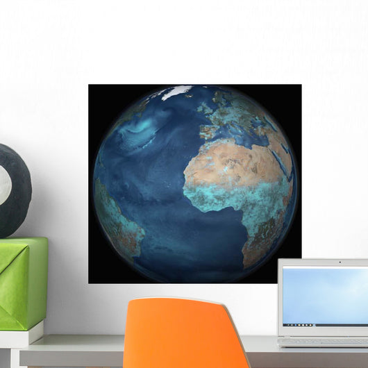 Full Earth Showing Evaporation Wall Decal