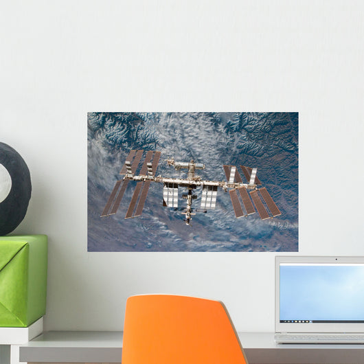 International Space Station Backdropped Wall Decal Design 7