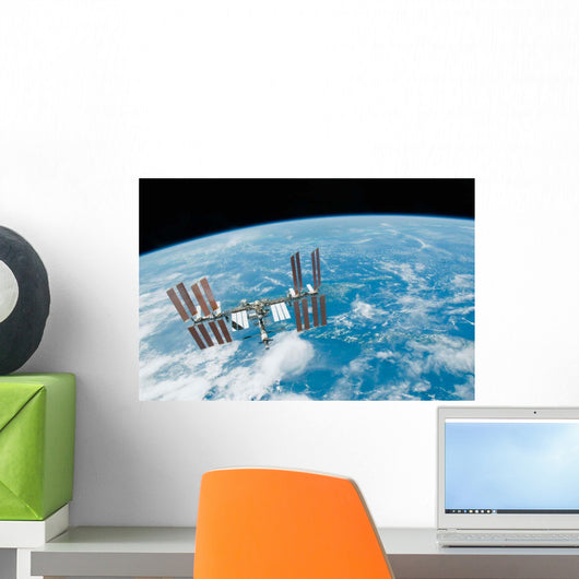 International Space Station Backdropped Wall Decal Design 6