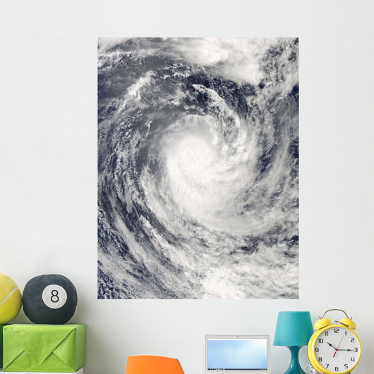 Cyclone Rene over South Wall Decal