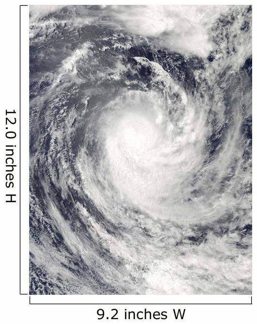 Cyclone Rene over South Wall Decal