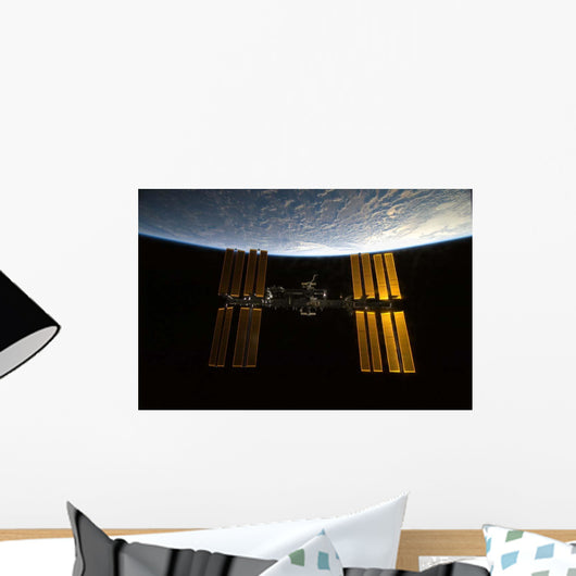 International Space Station Backdropped Wall Decal Design 5