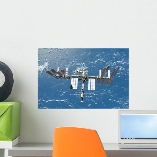 International Space Station Backdropped Wall Decal Design 4
