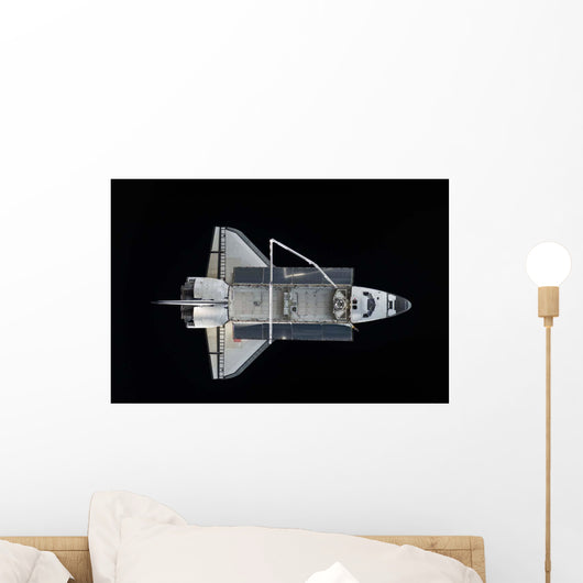 Space Shuttle Atlantis Backdropped Wall Decal Design 3