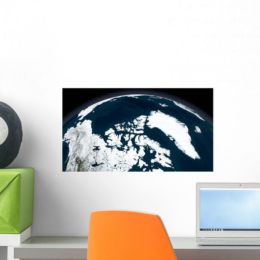 Over Greenland and Arctic Wall Decal