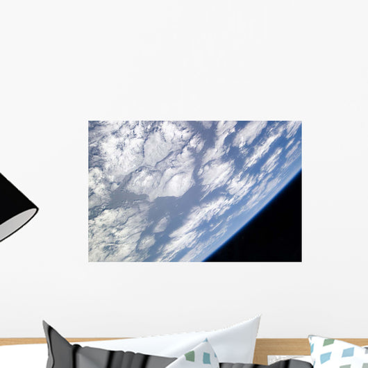 Blue and White Part Wall Decal