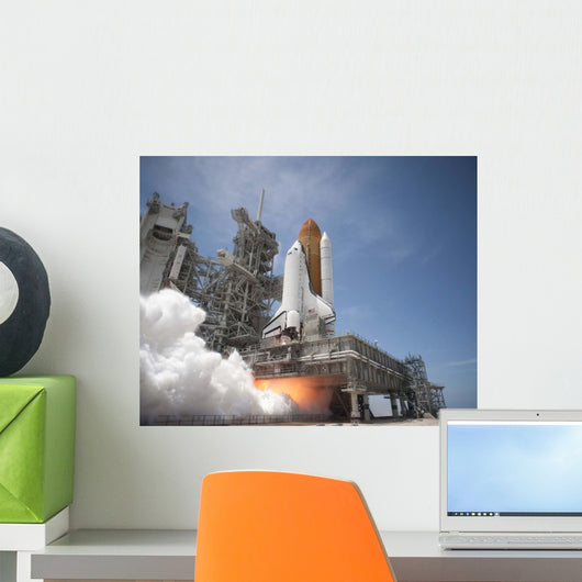 Exhaust Plume Forms under Wall Decal Design 5