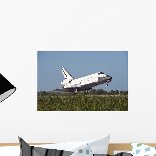 Space Shuttle Atlantis Touches Wall Decal Design 1