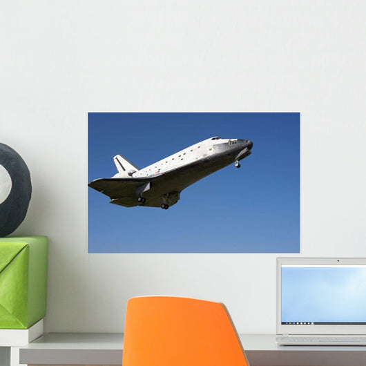 Space Shuttle Atlantis Approaching Wall Decal Design 1