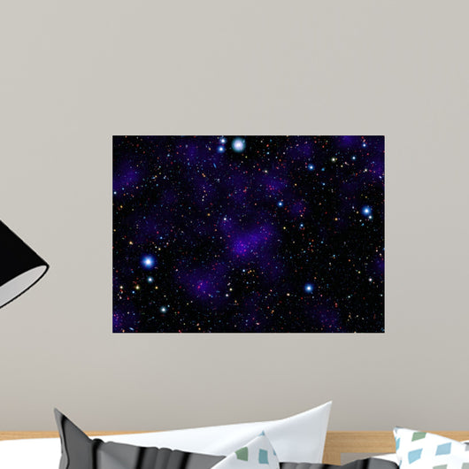 Large Collection Galaxies Wall Decal