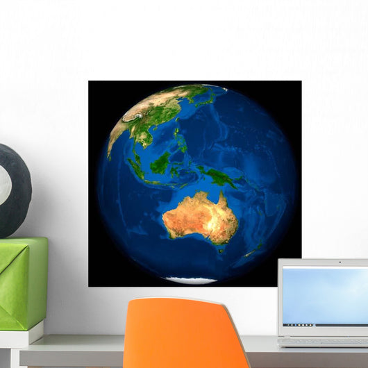Full Earth Showing Indonesia Wall Decal