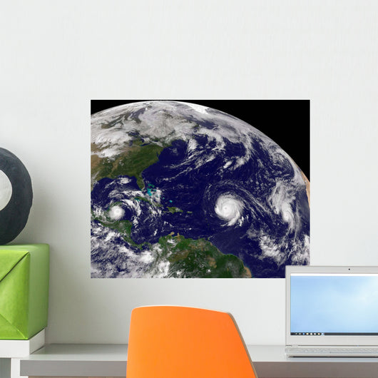 Three Tropical Cyclones Active Wall Decal