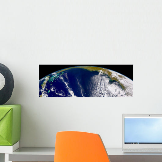 Oblique Bermuda's-eye-view United States Wall Decal
