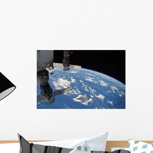 From Space Showing Part Wall Decal