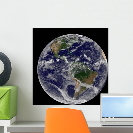 Full Earth Showing North Wall Decal Design 7