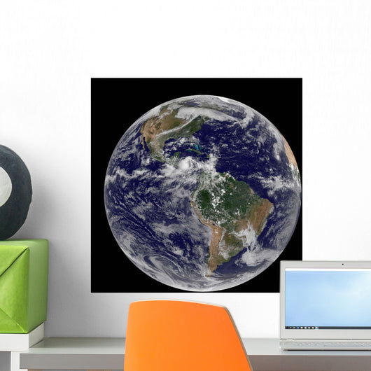 Full Earth Showing North Wall Decal Design 5