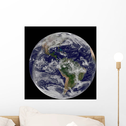Full Earth Showing North Wall Decal Design 4