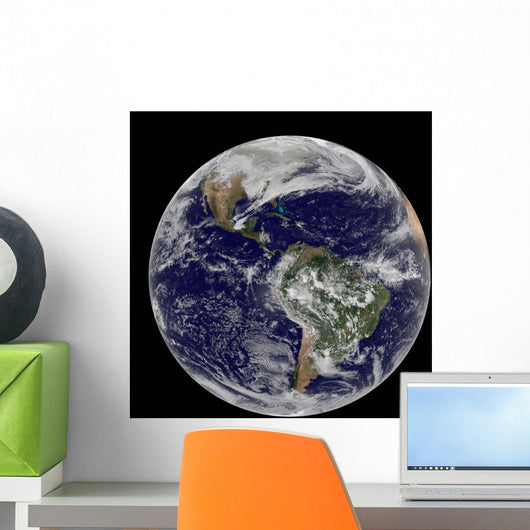 Full Earth Showing North Wall Decal Design 2