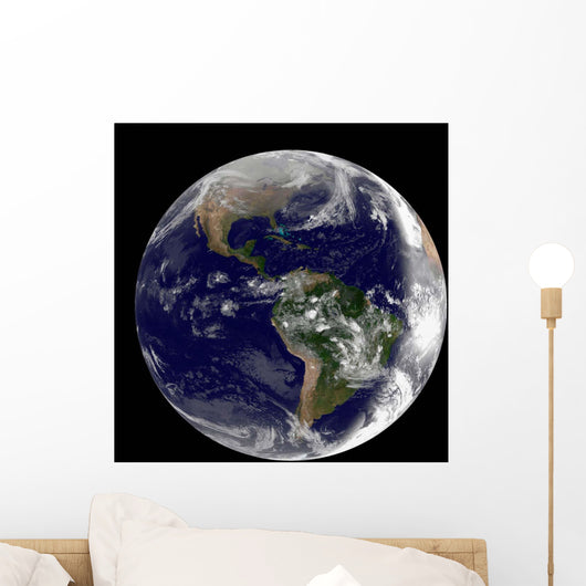Full Earth Showing North Wall Decal Design 1