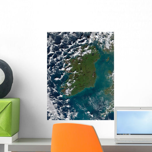 Phytoplankton Bloom off Coast Wall Decal