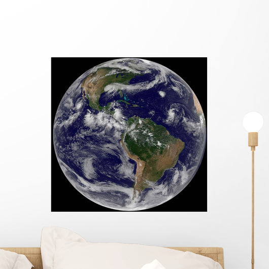 Full Earth Showing Various Wall Decal