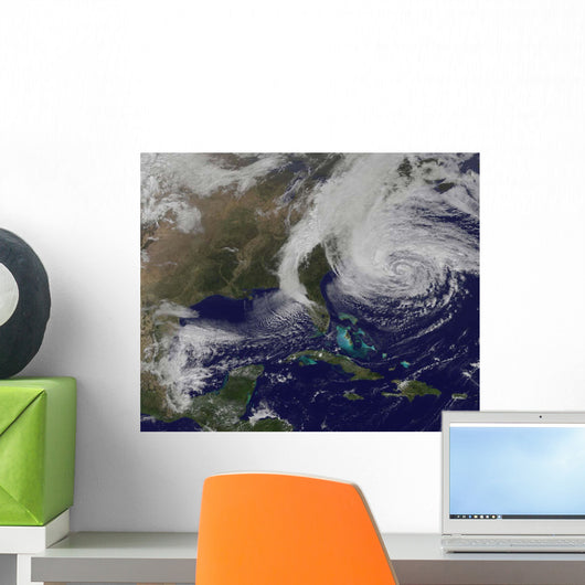 Hurricane Sandy along East Wall Decal Design 2