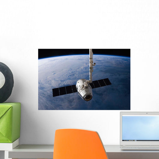 Spacex Dragon Cargo Craft Wall Decal Design 2
