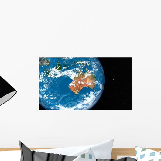 Planet Earth Showing Clouds Wall Decal