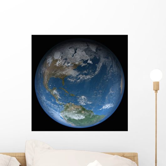 Full Earth Featuring North Wall Decal