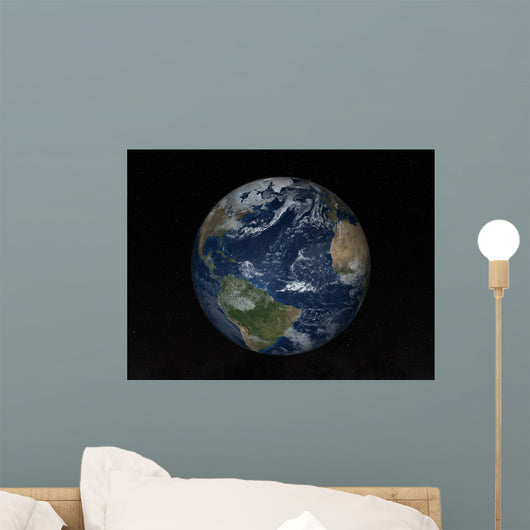 Earth with Clouds and Wall Decal Design 2