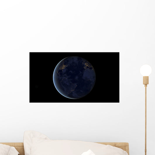Digital Composite Earth's City Wall Decal