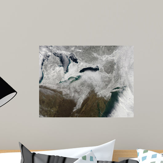 Satellite Large Nor'easter Snow Wall Decal Design 3
