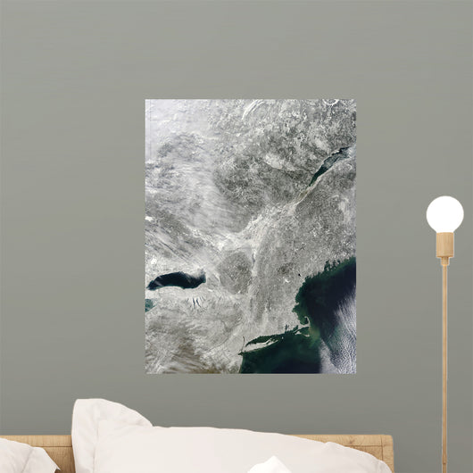 Satellite Large Nor'easter Snow Wall Decal Design 2
