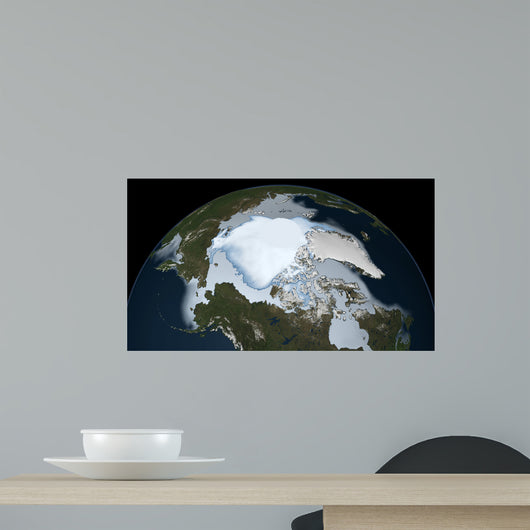 Planet Earth Showing Sea Wall Decal Design 2