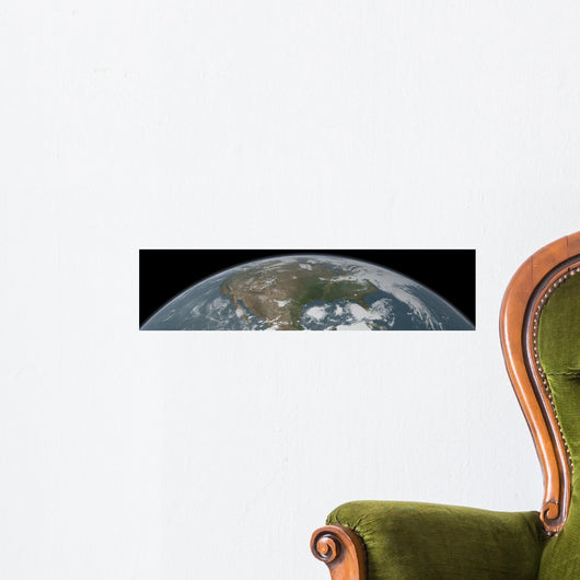 Panoramic Planet Earth and Wall Decal Design 1