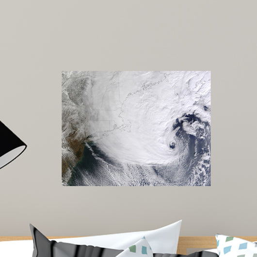 Winter Storm over Eastern Wall Decal