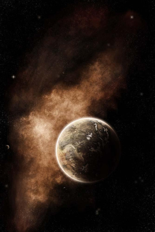 Planet Full Massive Mountain Wall Decal