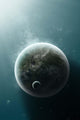Earth-like Planet Illuminated Nearby Wall Decal