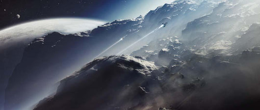 Alien Scout Ship Escapes Wall Decal
