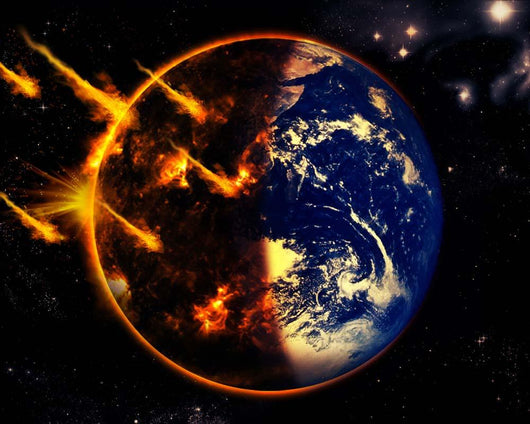 Swarm Deadly Meteorites Impact Wall Decal