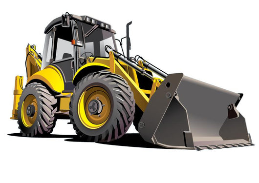 Yellow Construction Bulldozer Wall Decal