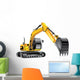 Yellow Construction Crane Wall Decal