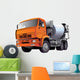 Orange Cement Truck Wall Decal