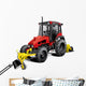 Red Bulldozer Wall Decal