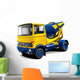 Yellow and Blue Cement Wall Decal