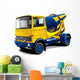 Yellow and Blue Cement Wall Decal